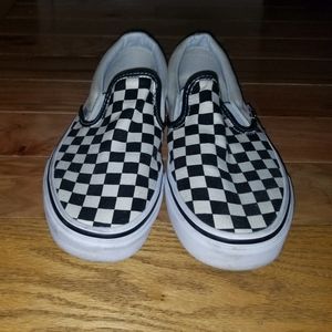 Checkerboard Slip-On Vans